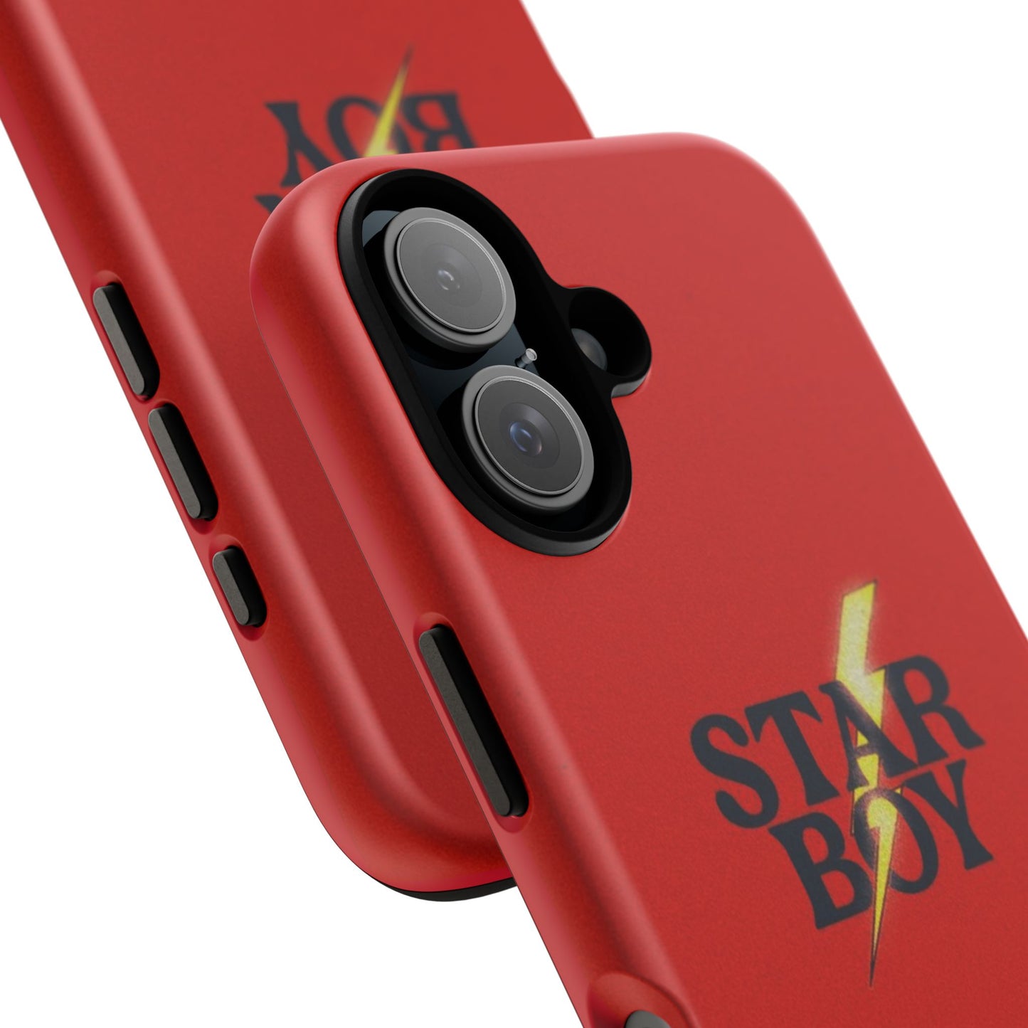 Star Boy Tough Phone Case, Red Color, Protective Phone Cover, Hard Shell Case, Unique Gift for Him, Phone Accessories