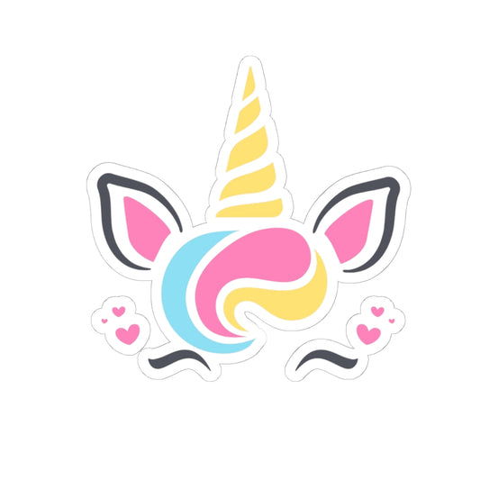 Cute Unicorn Kiss-Cut Stickers | Fun Laptop Decals, Sweet Gifts for Kids, Party Favors, Decor
