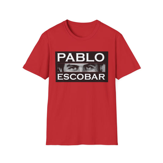 Pablo Escobar Graphic T-Shirt, Unisex Softstyle Tee, Unique Gift, Collector's Apparel, Retro Style, Casual Wear