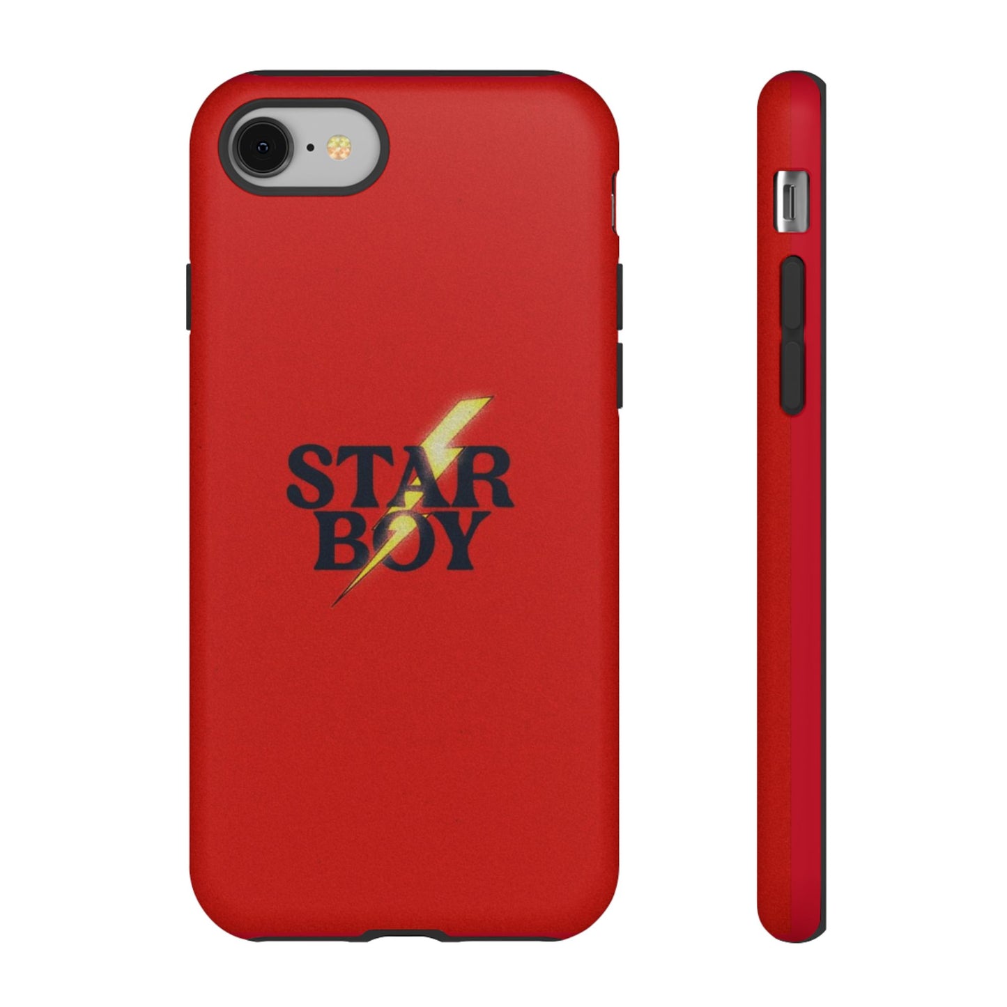 Star Boy Tough Phone Case, Red Color, Protective Phone Cover, Hard Shell Case, Unique Gift for Him, Phone Accessories