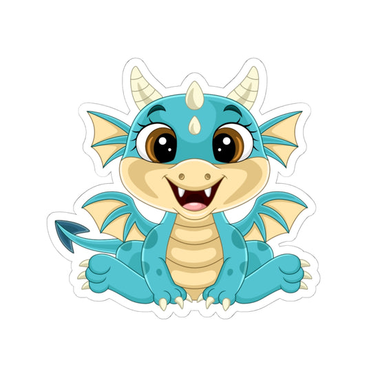 Adorable Dragon Stickers, Cute Fantasy Decor, Kids Room Accessories, Gift for Dragon Lovers, Fun Laptop Decals