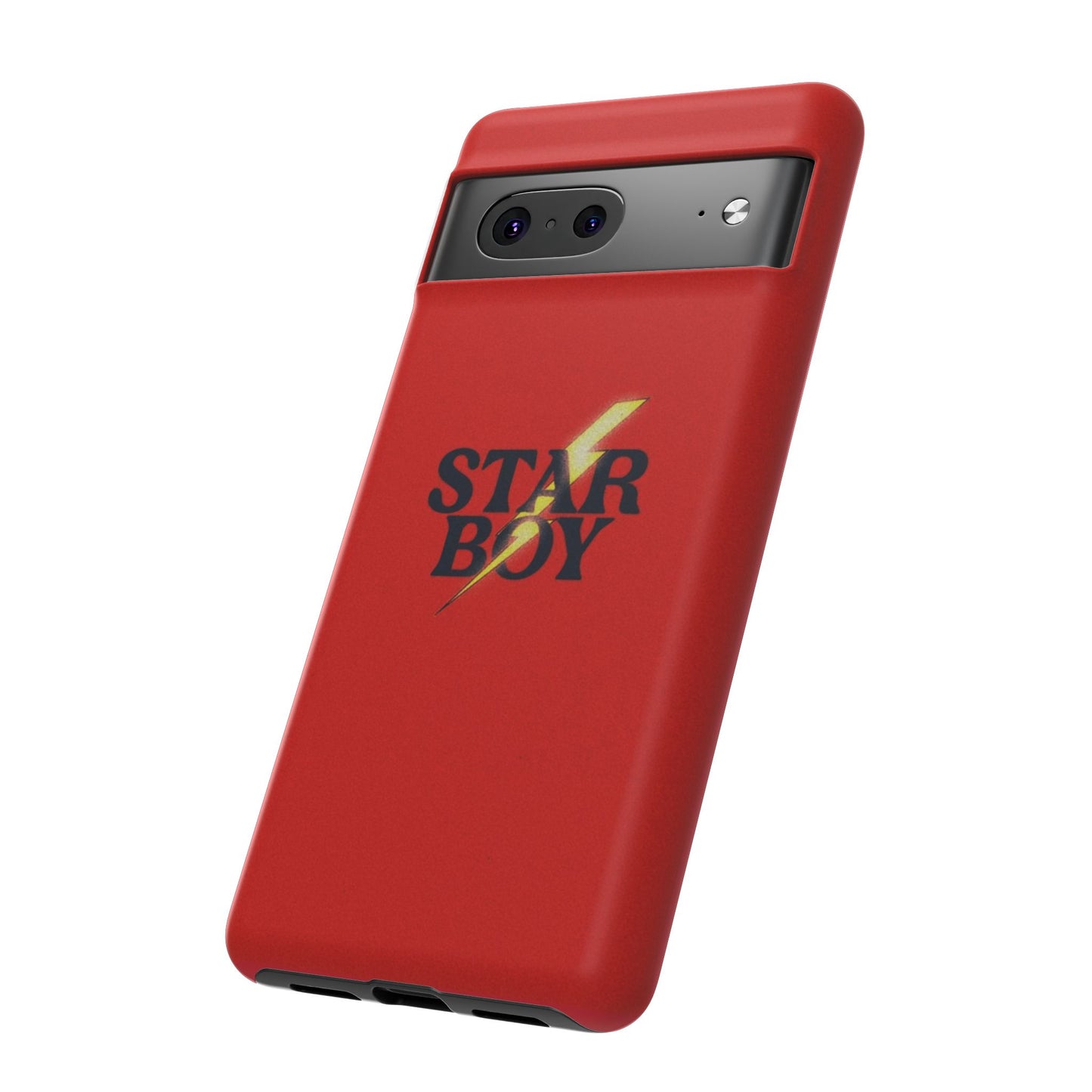 Star Boy Tough Phone Case, Red Color, Protective Phone Cover, Hard Shell Case, Unique Gift for Him, Phone Accessories