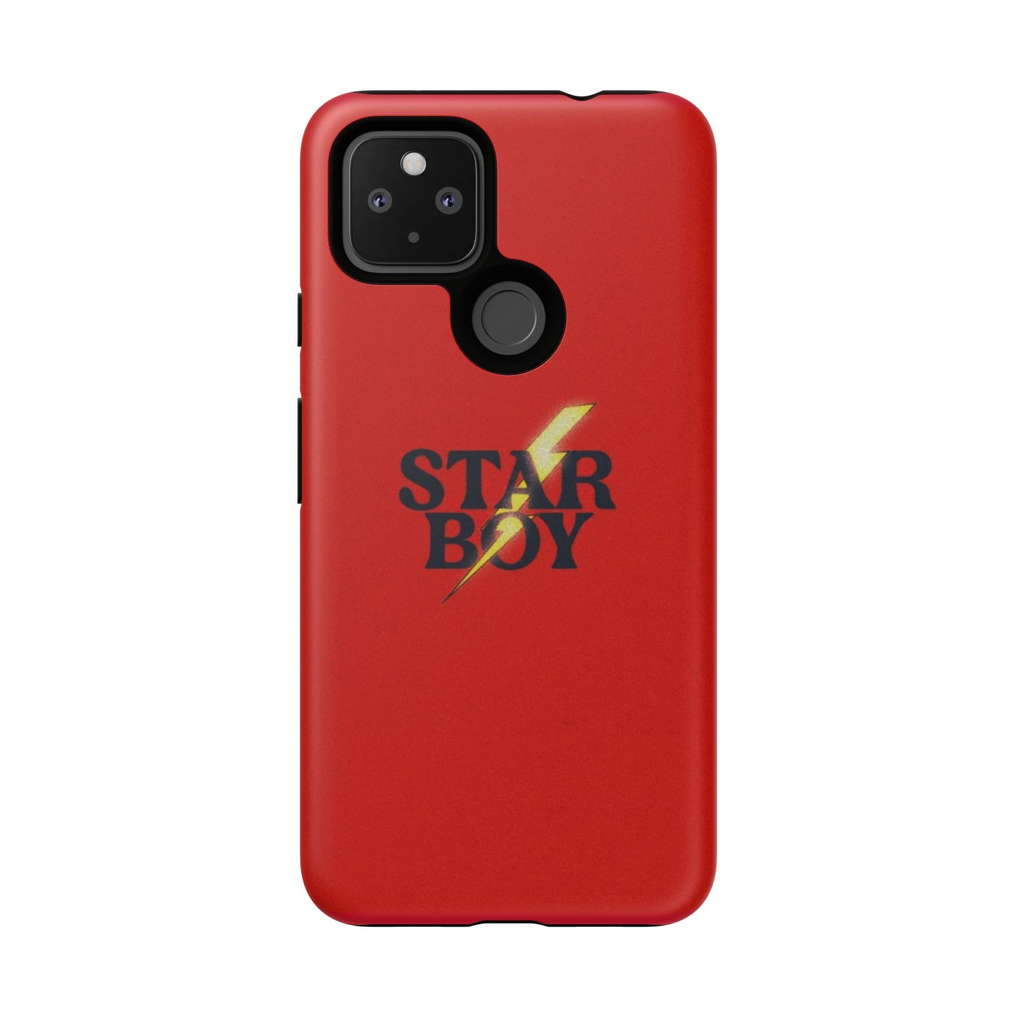 Star Boy Tough Phone Case, Red Color, Protective Phone Cover, Hard Shell Case, Unique Gift for Him, Phone Accessories