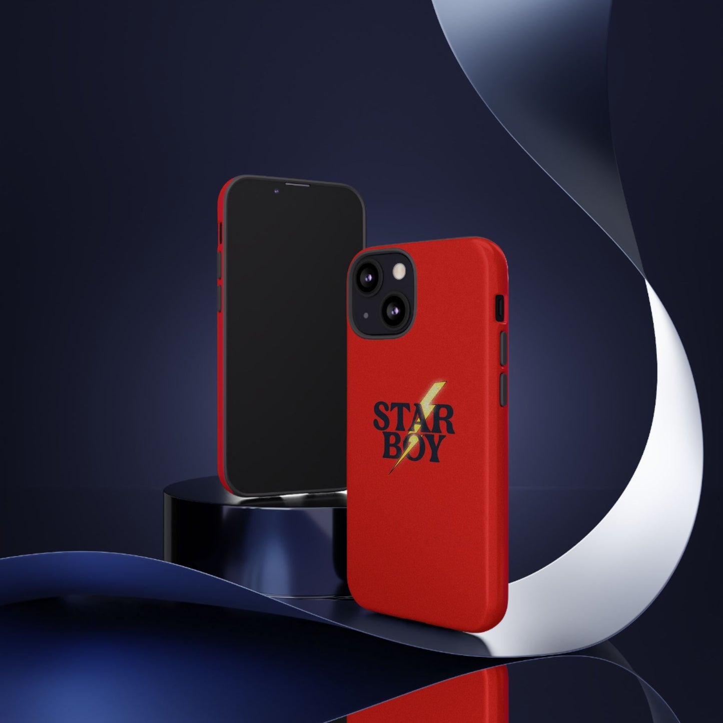 Star Boy Tough Phone Case, Red Color, Protective Phone Cover, Hard Shell Case, Unique Gift for Him, Phone Accessories