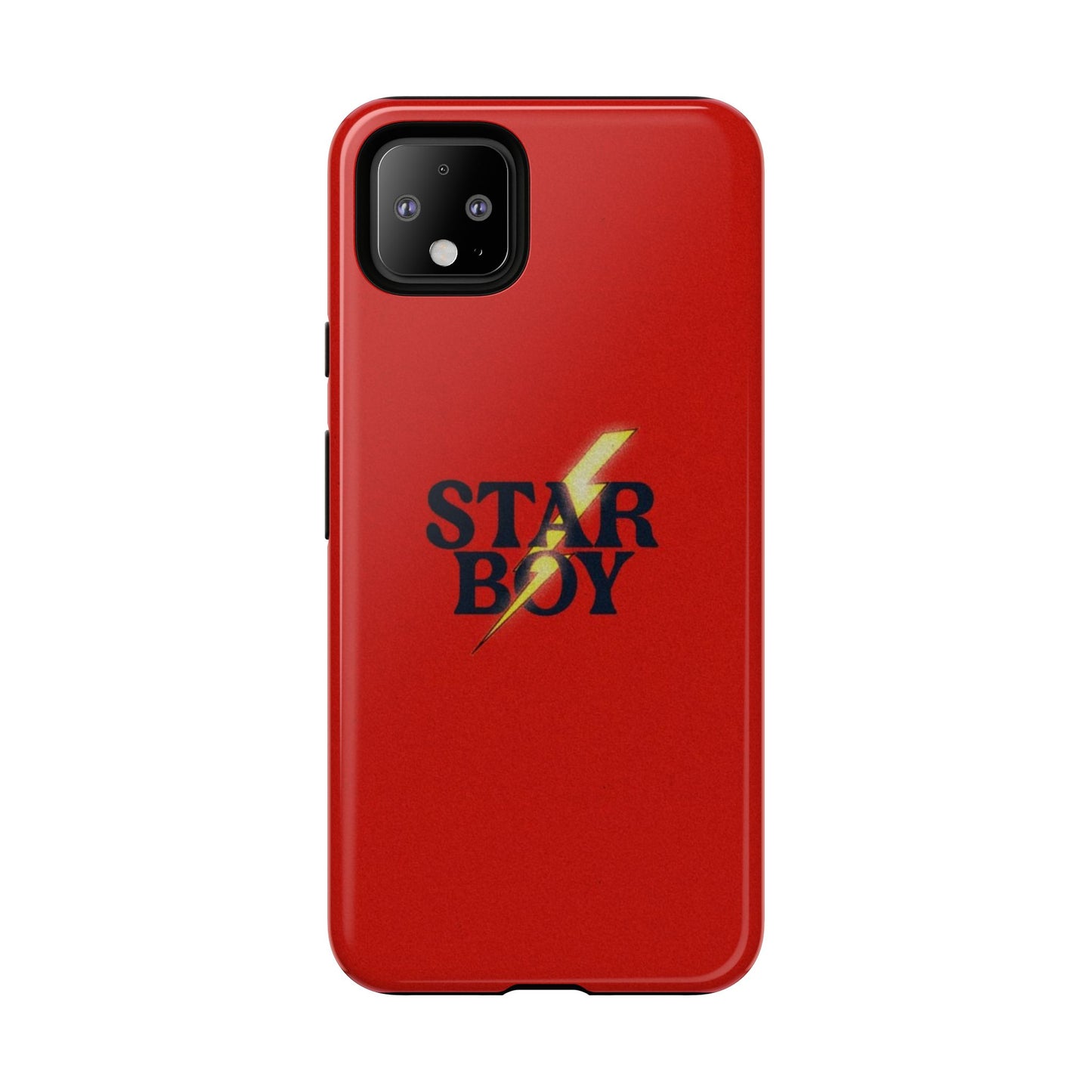 Star Boy Tough Phone Case, Red Color, Protective Phone Cover, Hard Shell Case, Unique Gift for Him, Phone Accessories