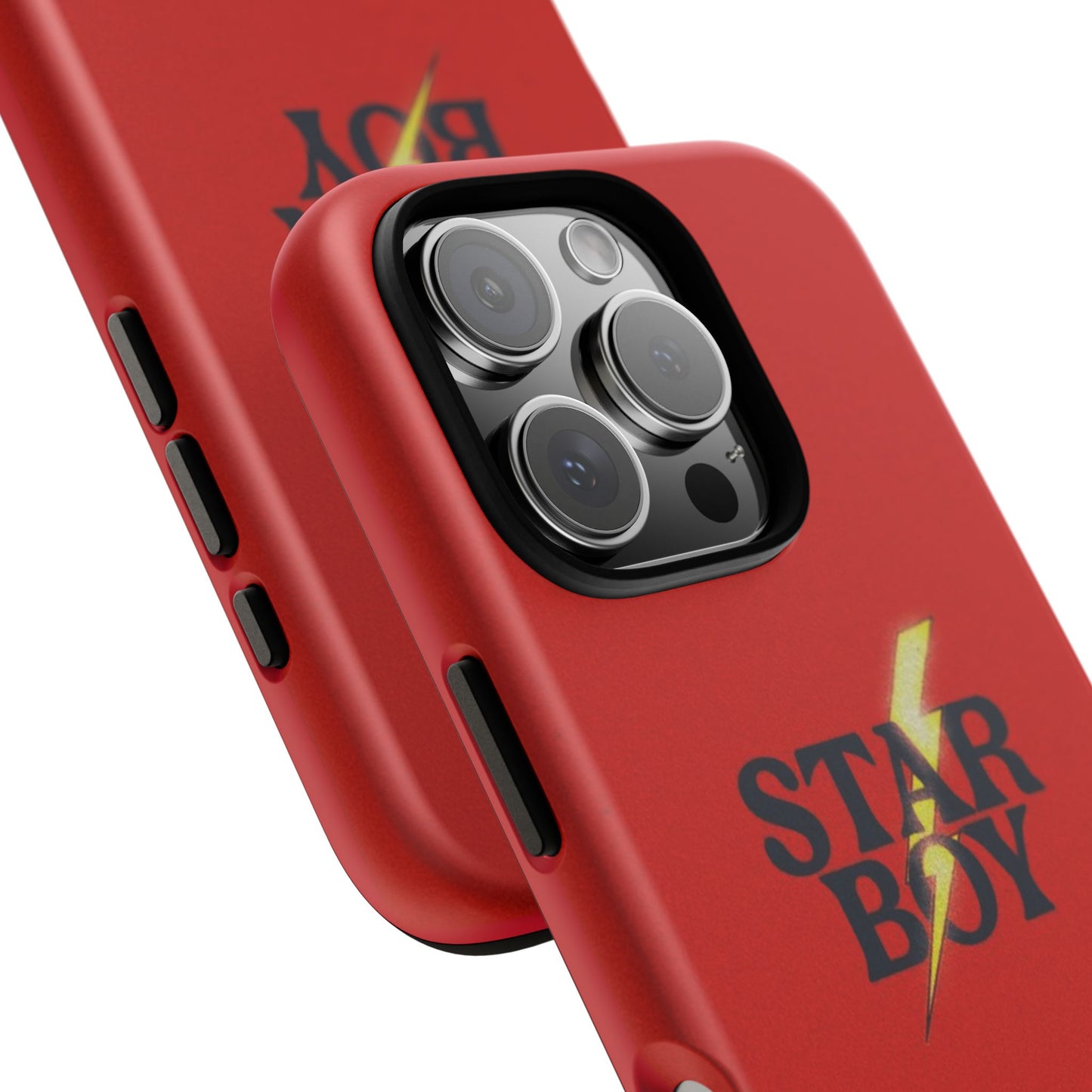 Star Boy Tough Phone Case, Red Color, Protective Phone Cover, Hard Shell Case, Unique Gift for Him, Phone Accessories