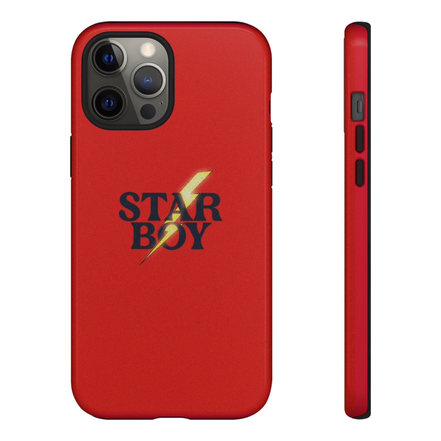 Star Boy Tough Phone Case, Red Color, Protective Phone Cover, Hard Shell Case, Unique Gift for Him, Phone Accessories