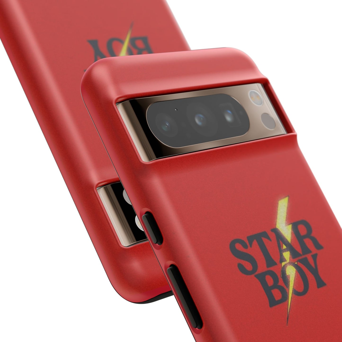 Star Boy Tough Phone Case, Red Color, Protective Phone Cover, Hard Shell Case, Unique Gift for Him, Phone Accessories