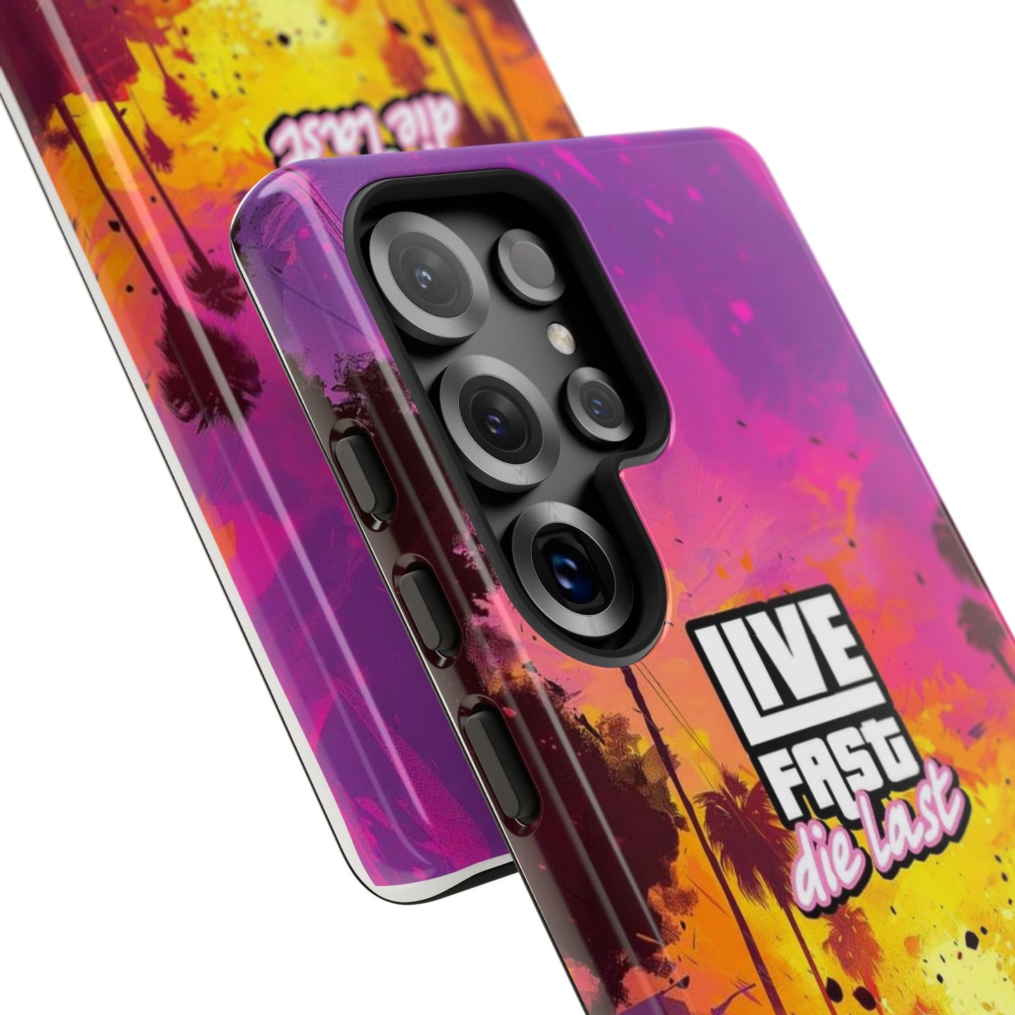 Tough Cases for Adventurers | Live Fast Die Last Phone Case, Durable Phone Cover, Trendy Accessory, Gift for Car Enthusiasts, Unique Design