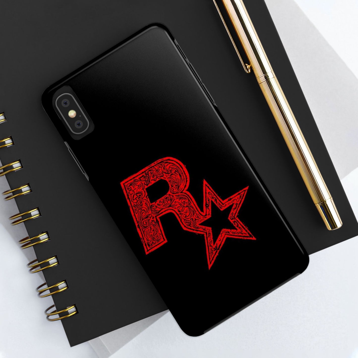 Tough Phone Cases with Artistic Red Star Design, Cool Tech Accessories, Gift for Gamers, Trendy Phone Protection, Stylish Cases for [...]