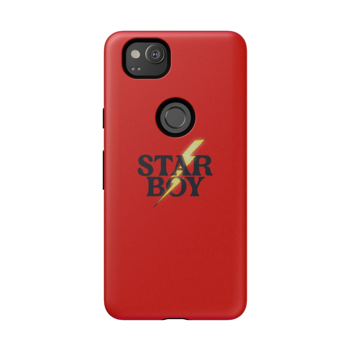 Star Boy Tough Phone Case, Red Color, Protective Phone Cover, Hard Shell Case, Unique Gift for Him, Phone Accessories