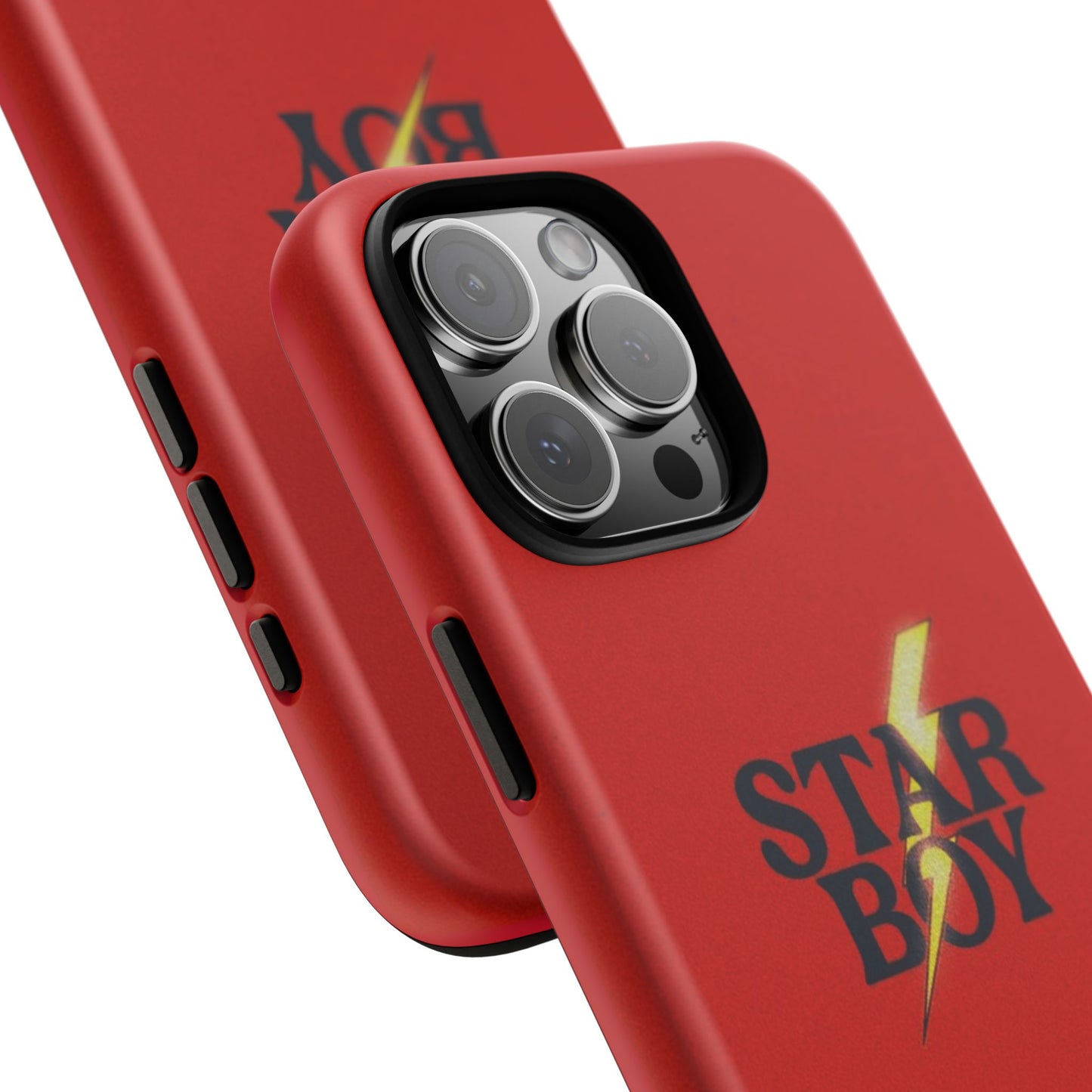 Star Boy Tough Phone Case, Red Color, Protective Phone Cover, Hard Shell Case, Unique Gift for Him, Phone Accessories