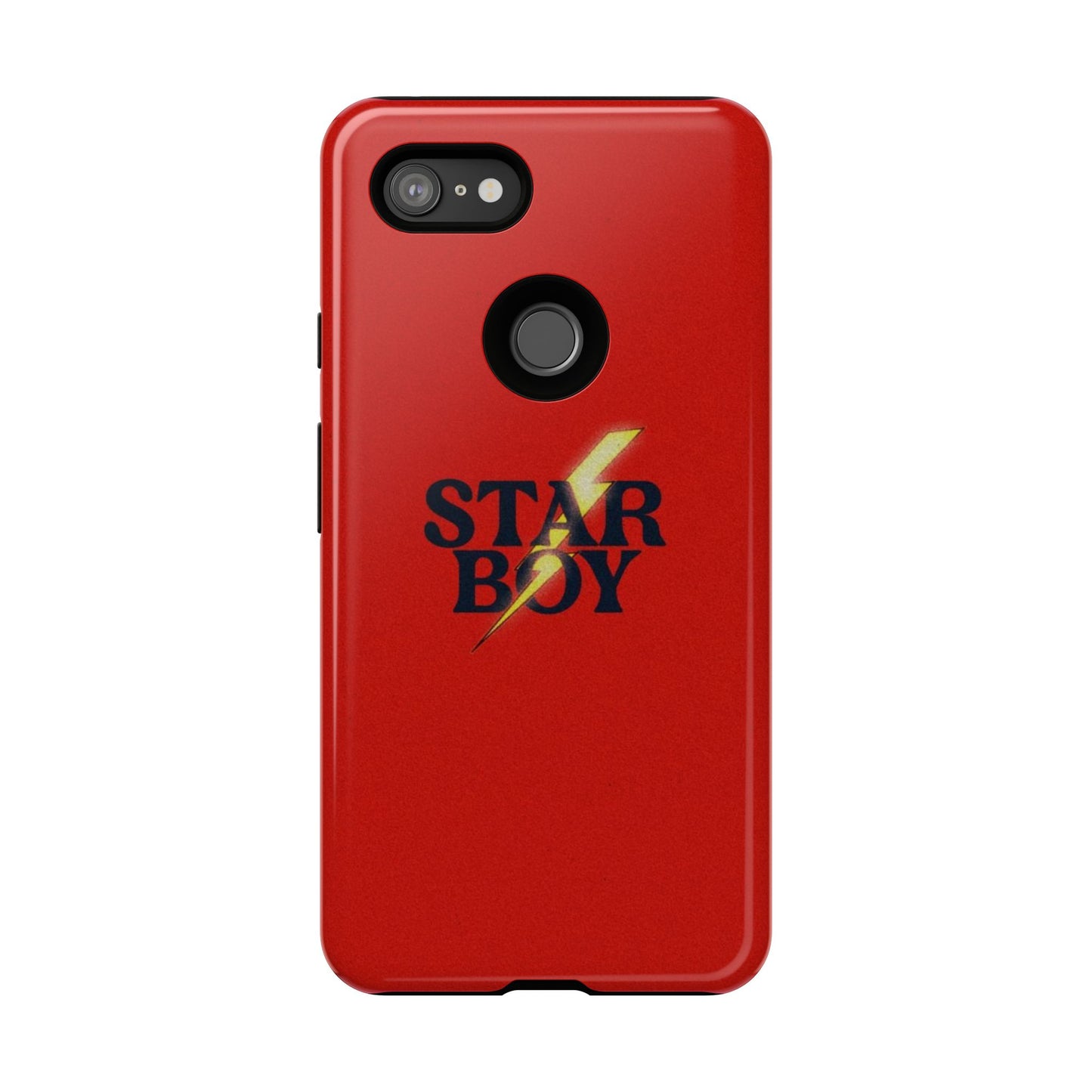Star Boy Tough Phone Case, Red Color, Protective Phone Cover, Hard Shell Case, Unique Gift for Him, Phone Accessories