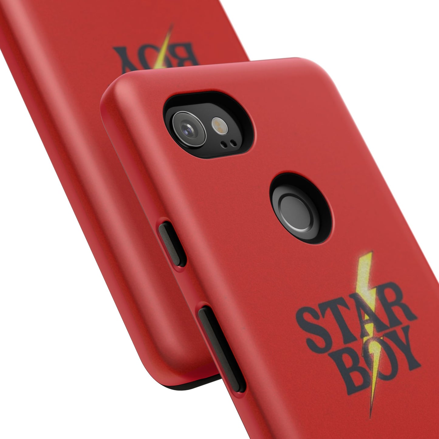Star Boy Tough Phone Case, Red Color, Protective Phone Cover, Hard Shell Case, Unique Gift for Him, Phone Accessories