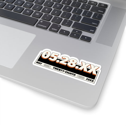 Custom Date Kiss-Cut Stickers - Personalize Your Memories, Laptop Decor, Planner Stickers, Gift for Friends & Family