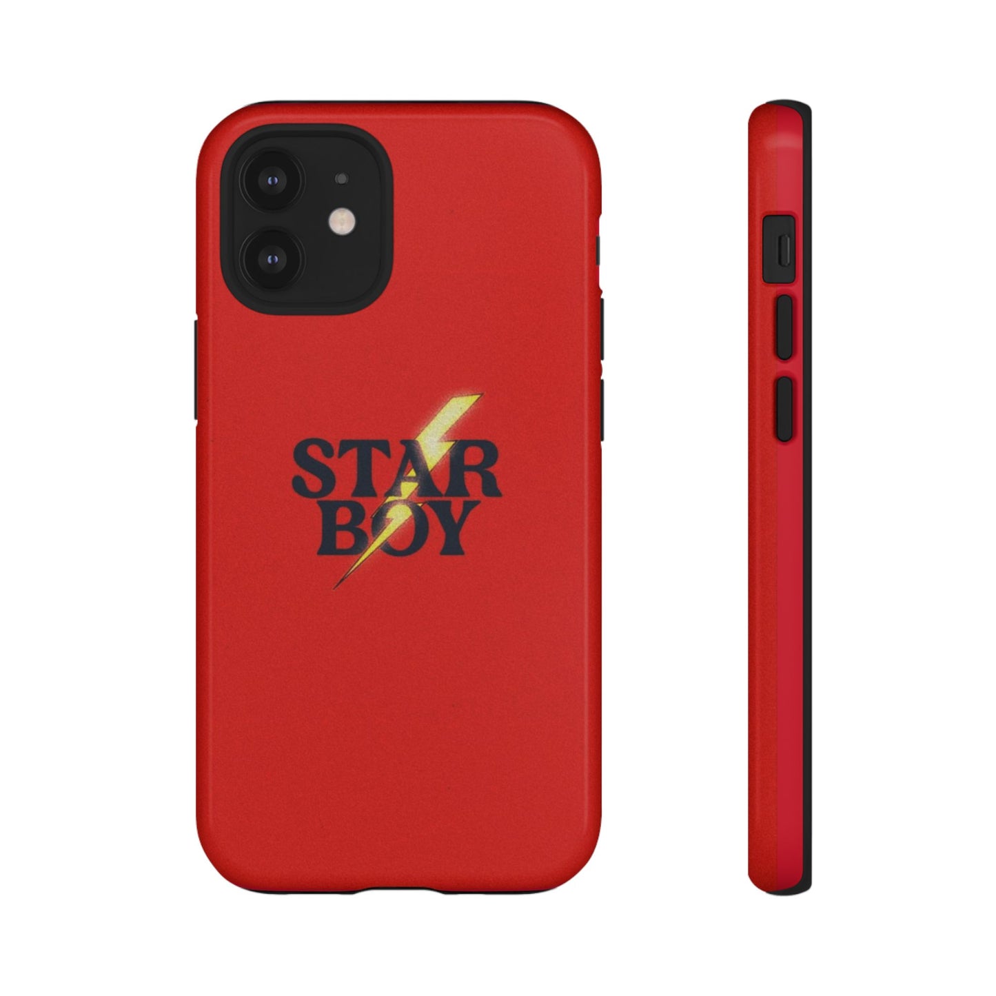 Star Boy Tough Phone Case, Red Color, Protective Phone Cover, Hard Shell Case, Unique Gift for Him, Phone Accessories