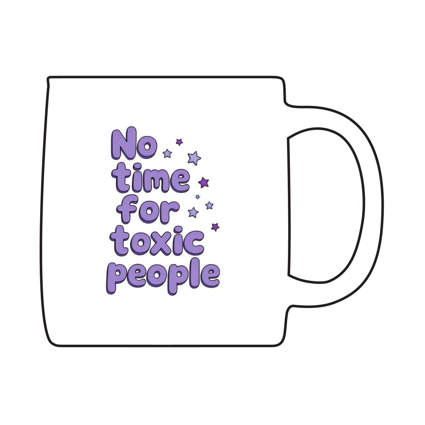 No Time for Toxic People Coffee Mug - 12.25oz Engraved Glass Mug, Gift for Self-Care Lovers, Inspirational Coffee Cup, Toxic [...]