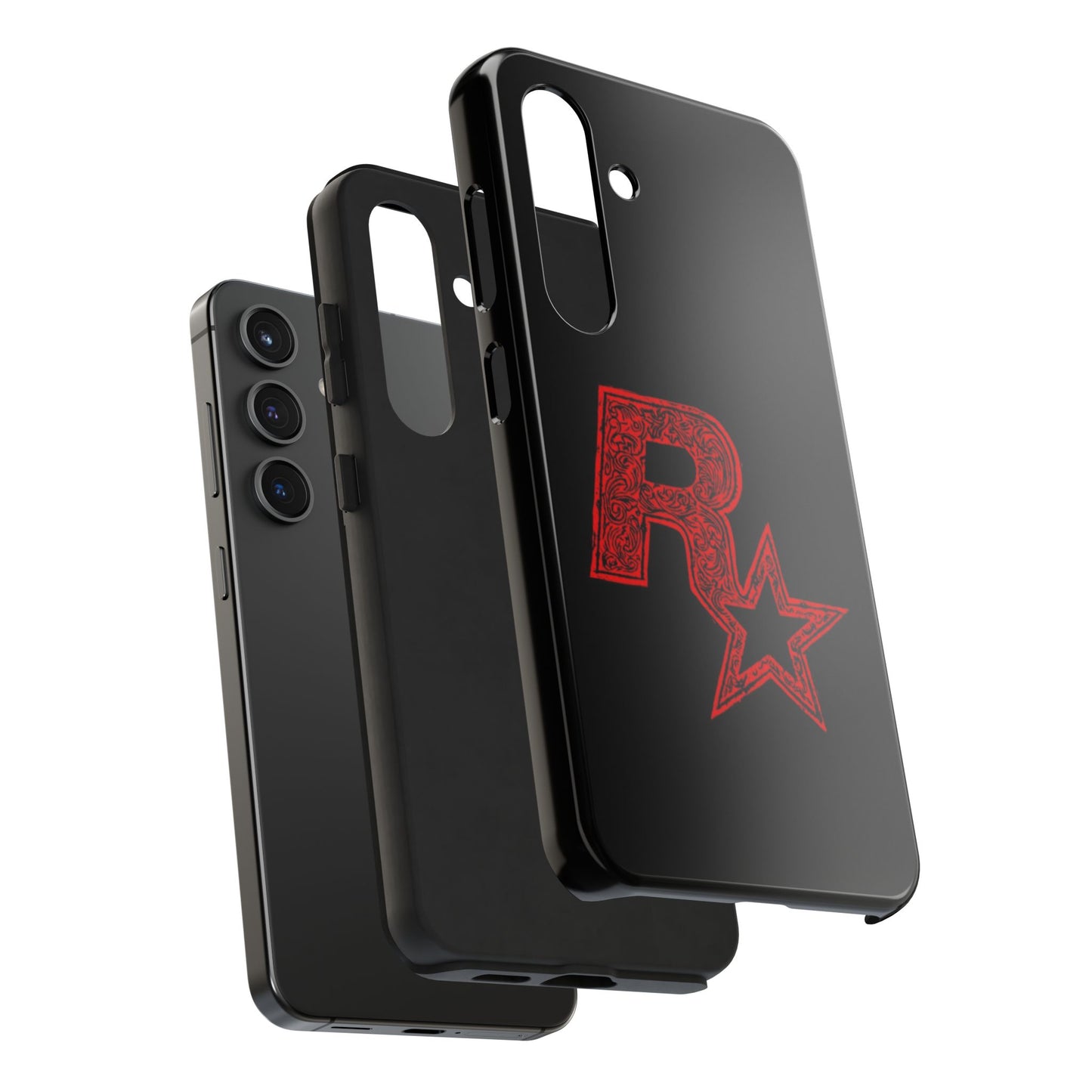 Tough Phone Cases with Artistic Red Star Design, Cool Tech Accessories, Gift for Gamers, Trendy Phone Protection, Stylish Cases for [...]