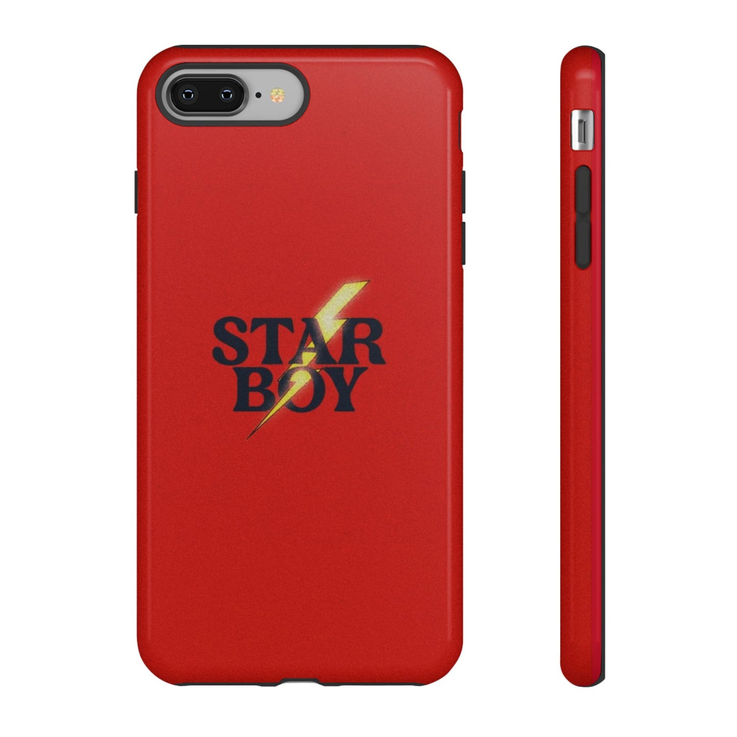 Star Boy Tough Phone Case, Red Color, Protective Phone Cover, Hard Shell Case, Unique Gift for Him, Phone Accessories