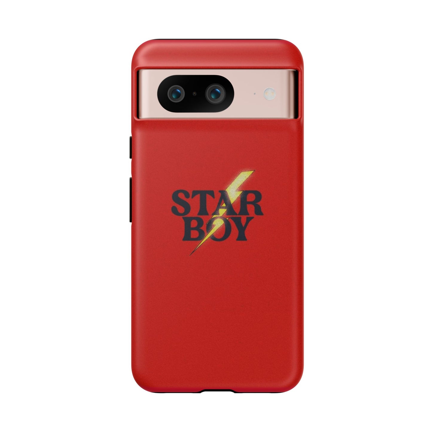 Star Boy Tough Phone Case, Red Color, Protective Phone Cover, Hard Shell Case, Unique Gift for Him, Phone Accessories