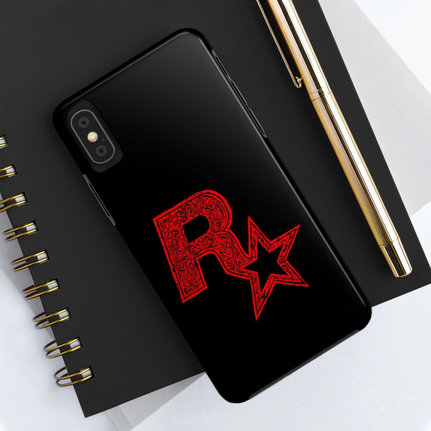 Tough Phone Cases with Artistic Red Star Design, Cool Tech Accessories, Gift for Gamers, Trendy Phone Protection, Stylish Cases for [...]