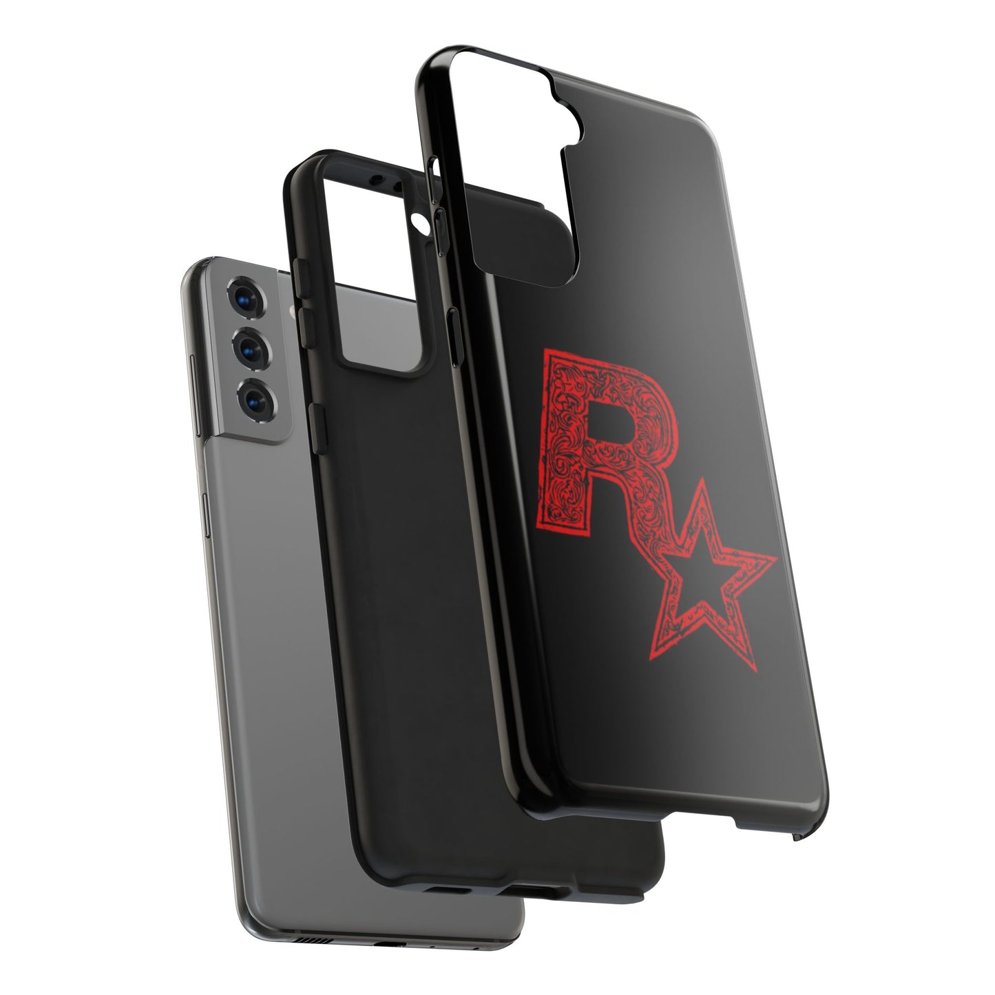 Tough Phone Cases with Artistic Red Star Design, Cool Tech Accessories, Gift for Gamers, Trendy Phone Protection, Stylish Cases for [...]