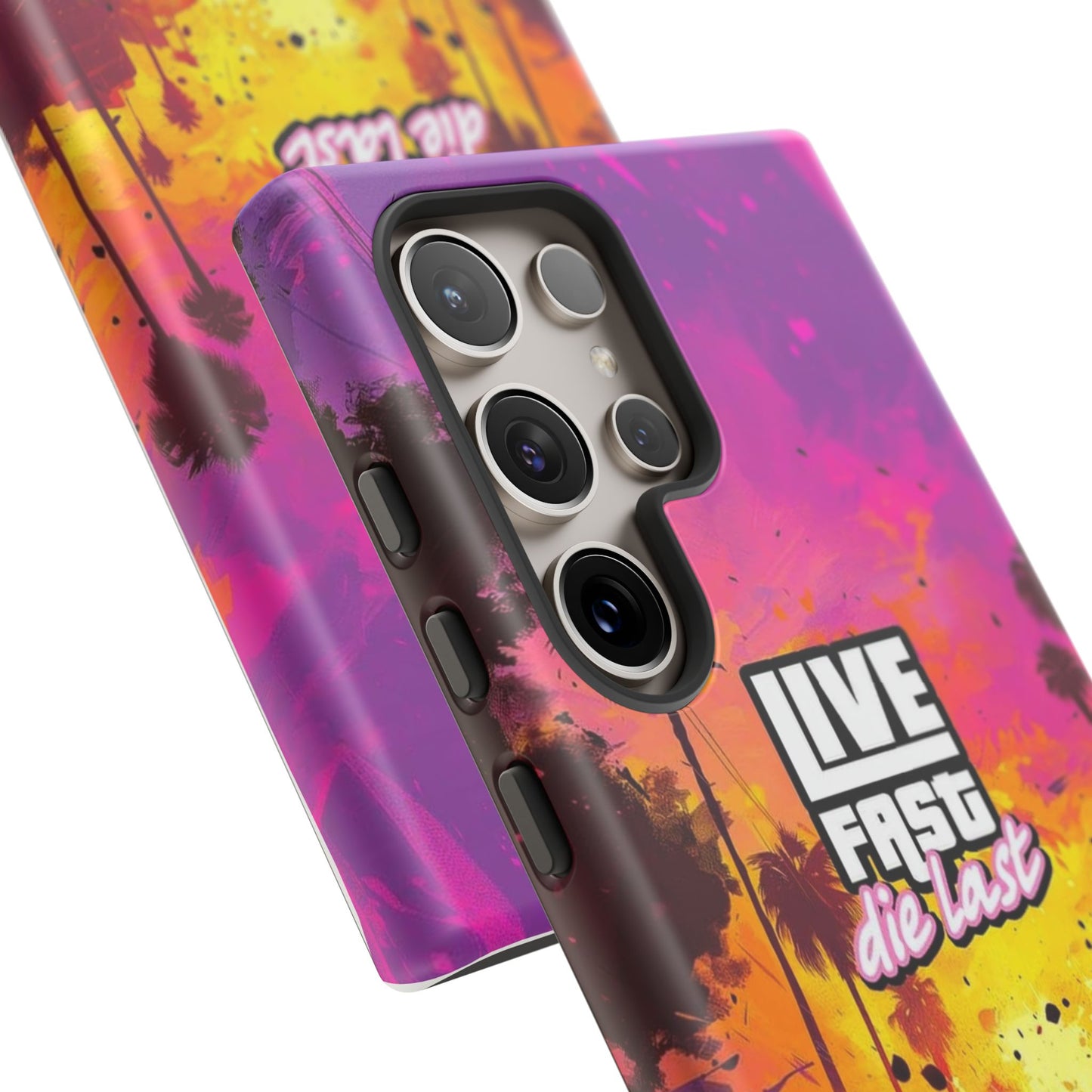 Tough Cases for Adventurers | Live Fast Die Last Phone Case, Durable Phone Cover, Trendy Accessory, Gift for Car Enthusiasts, Unique Design