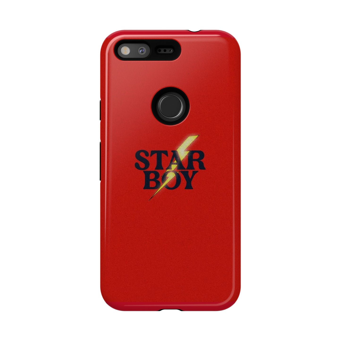 Star Boy Tough Phone Case, Red Color, Protective Phone Cover, Hard Shell Case, Unique Gift for Him, Phone Accessories