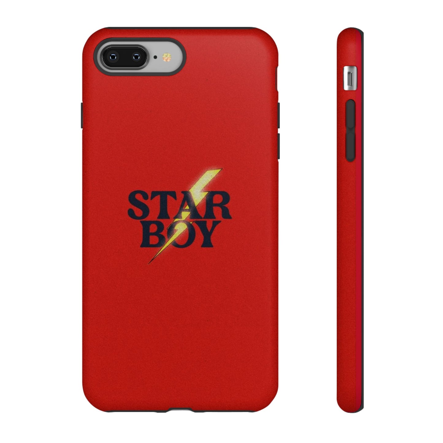 Star Boy Tough Phone Case, Red Color, Protective Phone Cover, Hard Shell Case, Unique Gift for Him, Phone Accessories