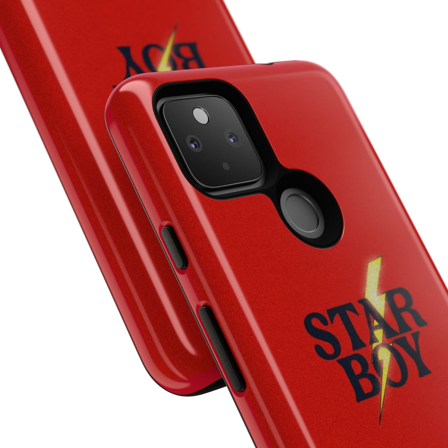Star Boy Tough Phone Case, Red Color, Protective Phone Cover, Hard Shell Case, Unique Gift for Him, Phone Accessories
