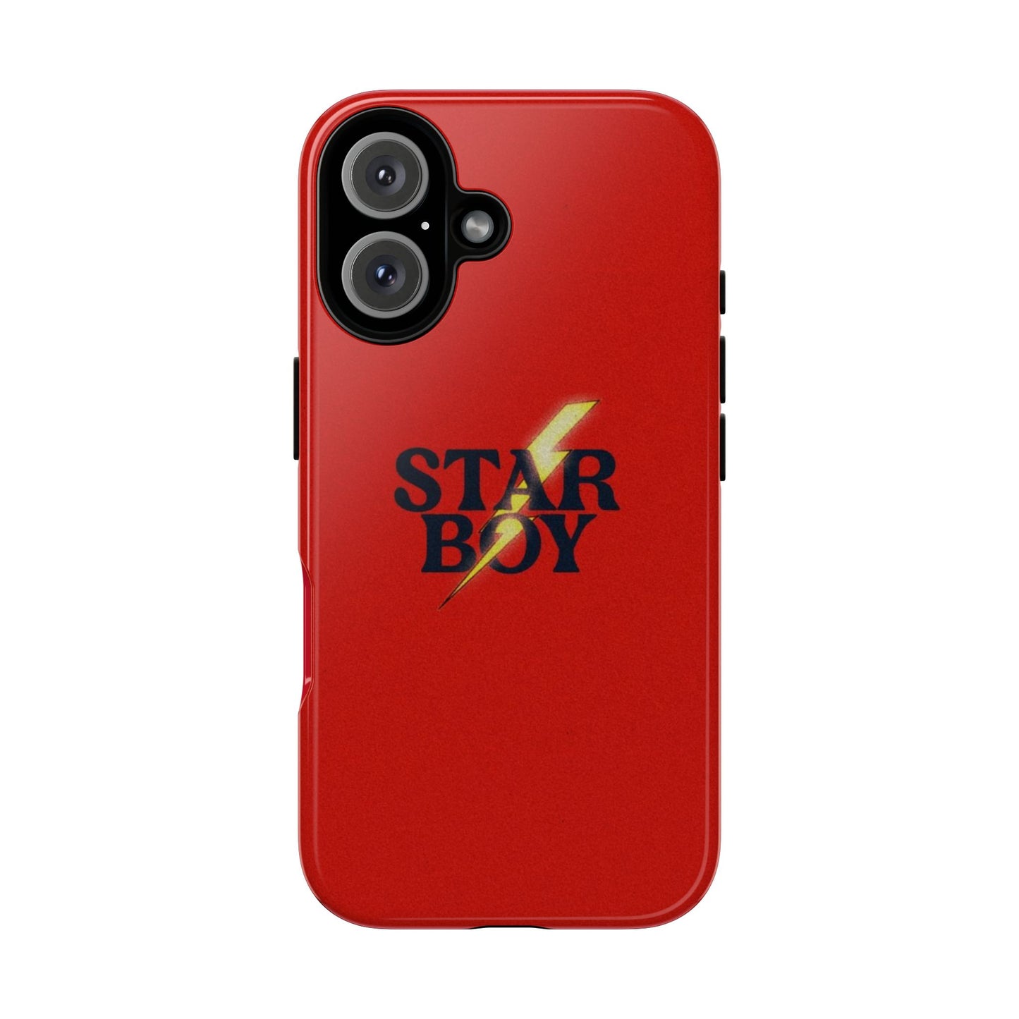 Star Boy Tough Phone Case, Red Color, Protective Phone Cover, Hard Shell Case, Unique Gift for Him, Phone Accessories
