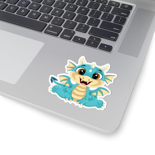 Adorable Dragon Stickers, Cute Fantasy Decor, Kids Room Accessories, Gift for Dragon Lovers, Fun Laptop Decals