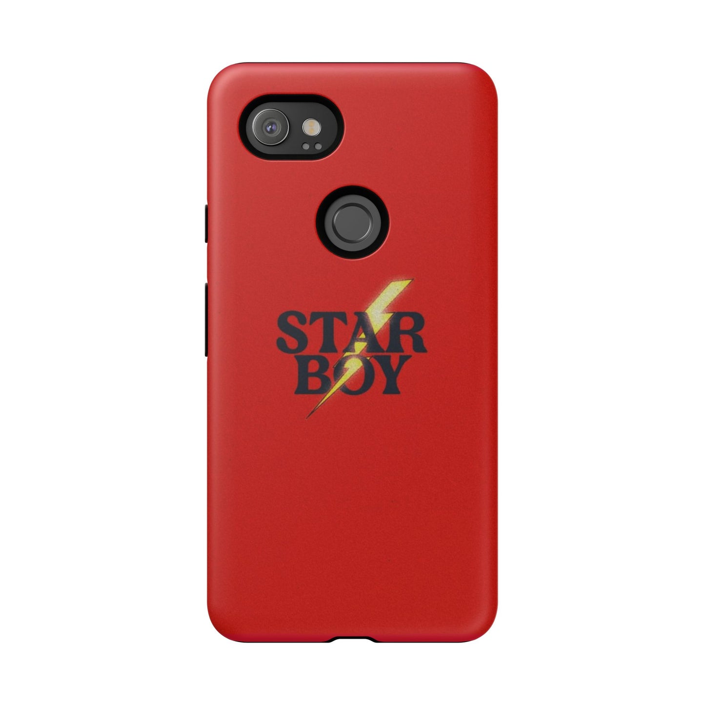 Star Boy Tough Phone Case, Red Color, Protective Phone Cover, Hard Shell Case, Unique Gift for Him, Phone Accessories