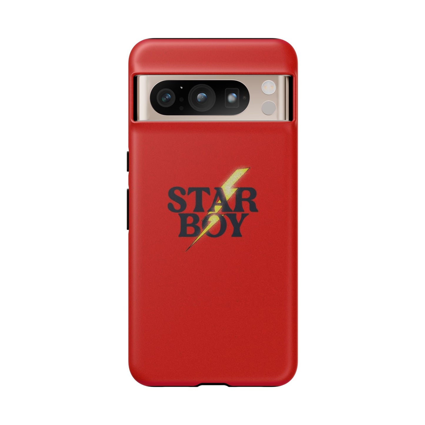 Star Boy Tough Phone Case, Red Color, Protective Phone Cover, Hard Shell Case, Unique Gift for Him, Phone Accessories