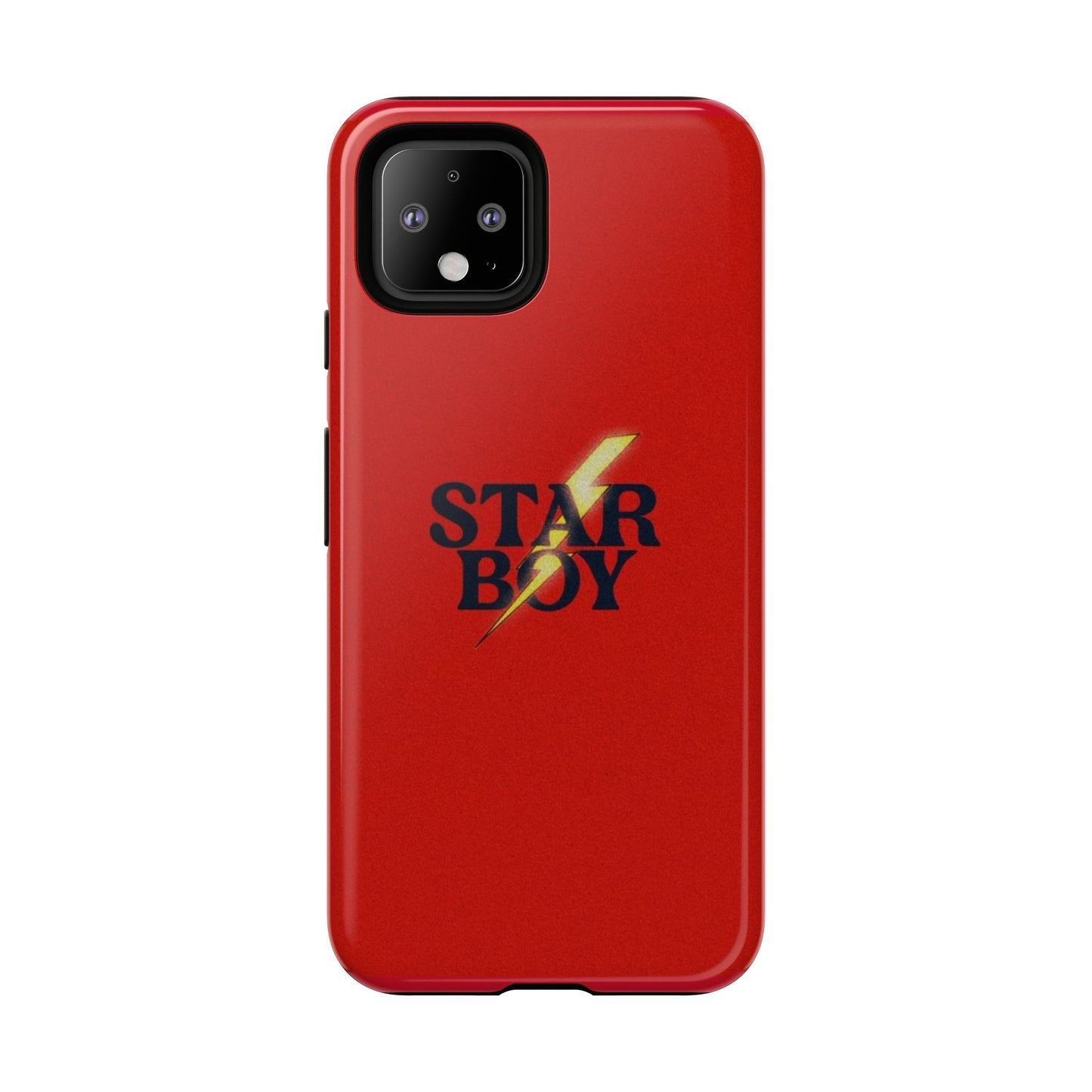 Star Boy Tough Phone Case, Red Color, Protective Phone Cover, Hard Shell Case, Unique Gift for Him, Phone Accessories