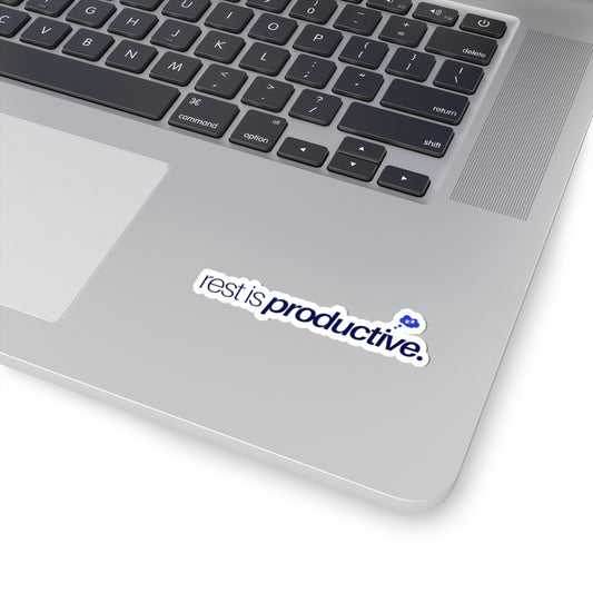 Rest is Productive Kiss-Cut Stickers for Motivation, Planner Decor, Laptop Decor, Productivity Reminders, Self-Care Gifts