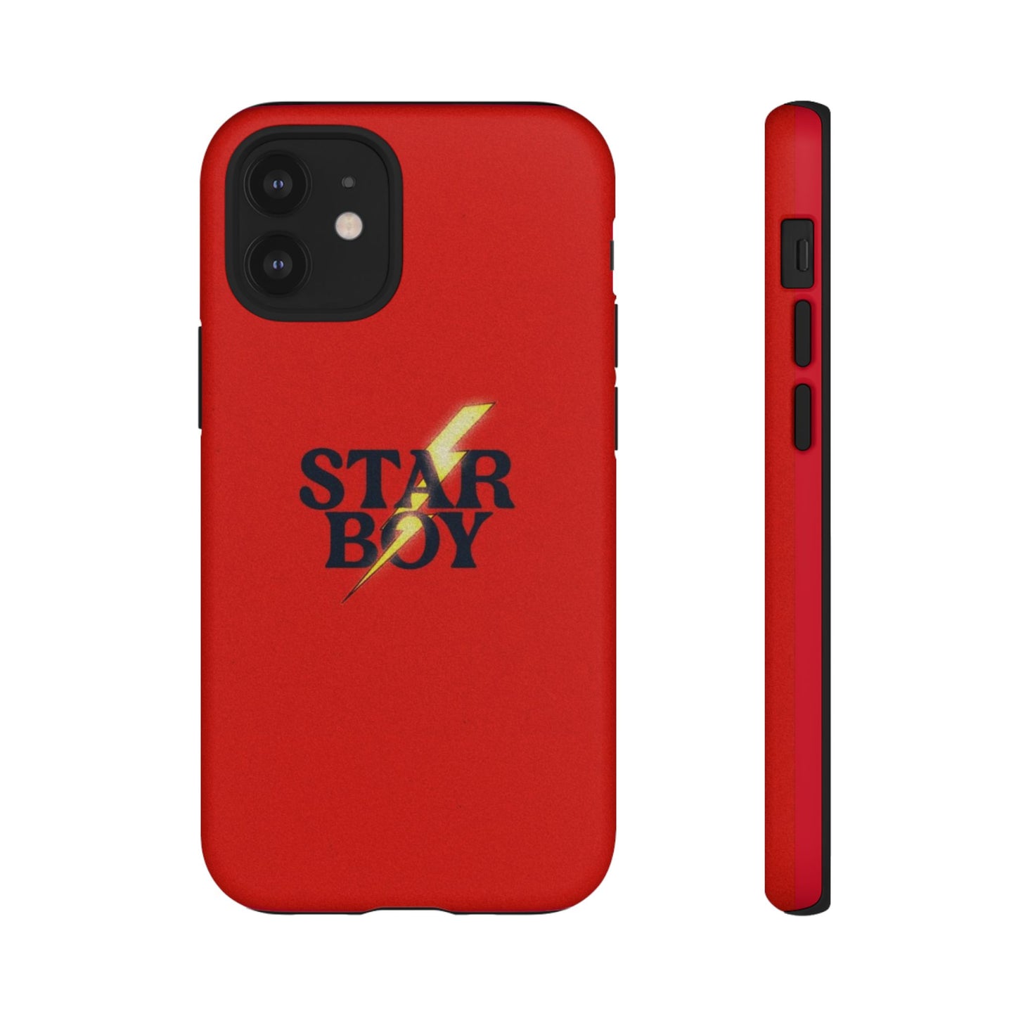 Star Boy Tough Phone Case, Red Color, Protective Phone Cover, Hard Shell Case, Unique Gift for Him, Phone Accessories
