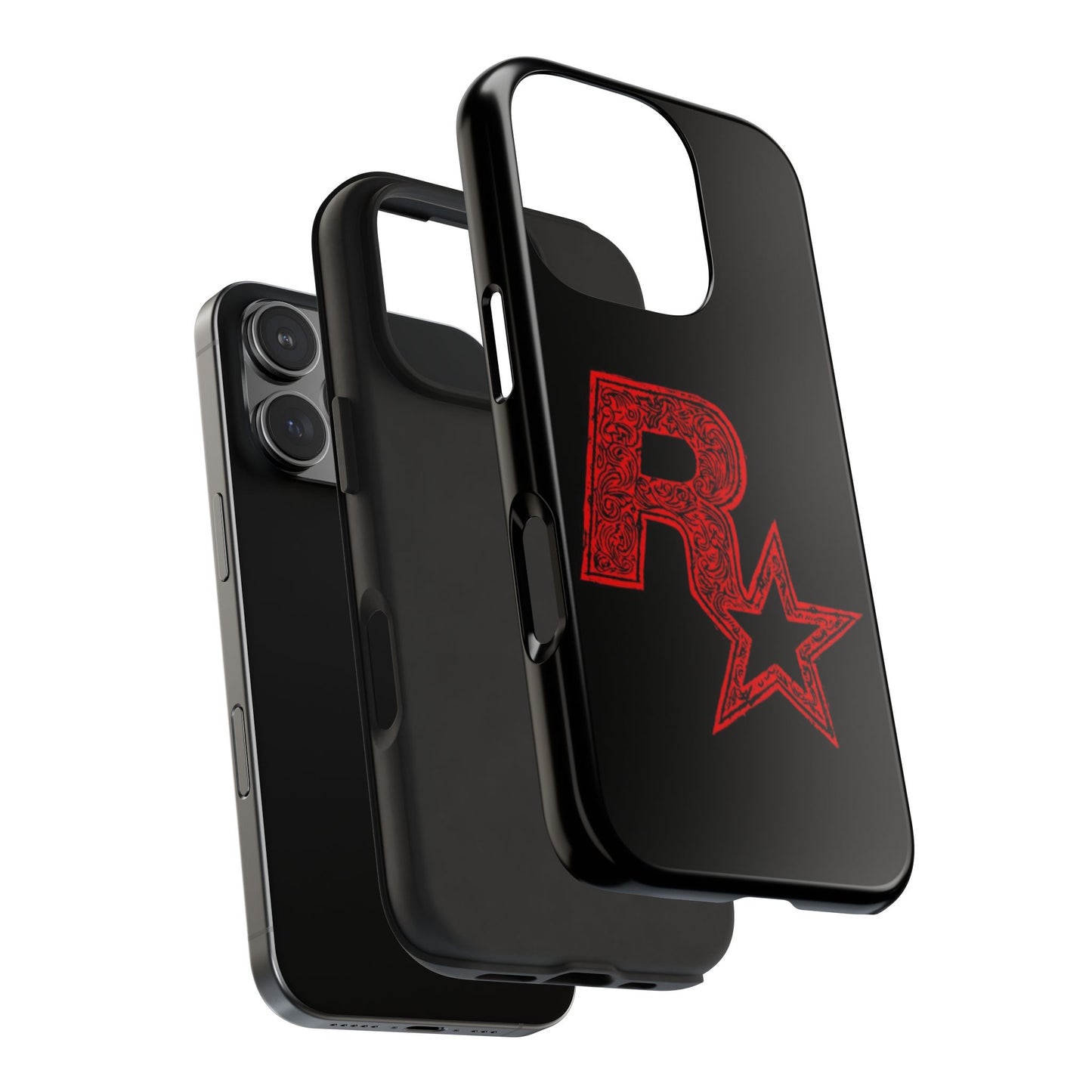 Tough Phone Cases with Artistic Red Star Design, Cool Tech Accessories, Gift for Gamers, Trendy Phone Protection, Stylish Cases for [...]