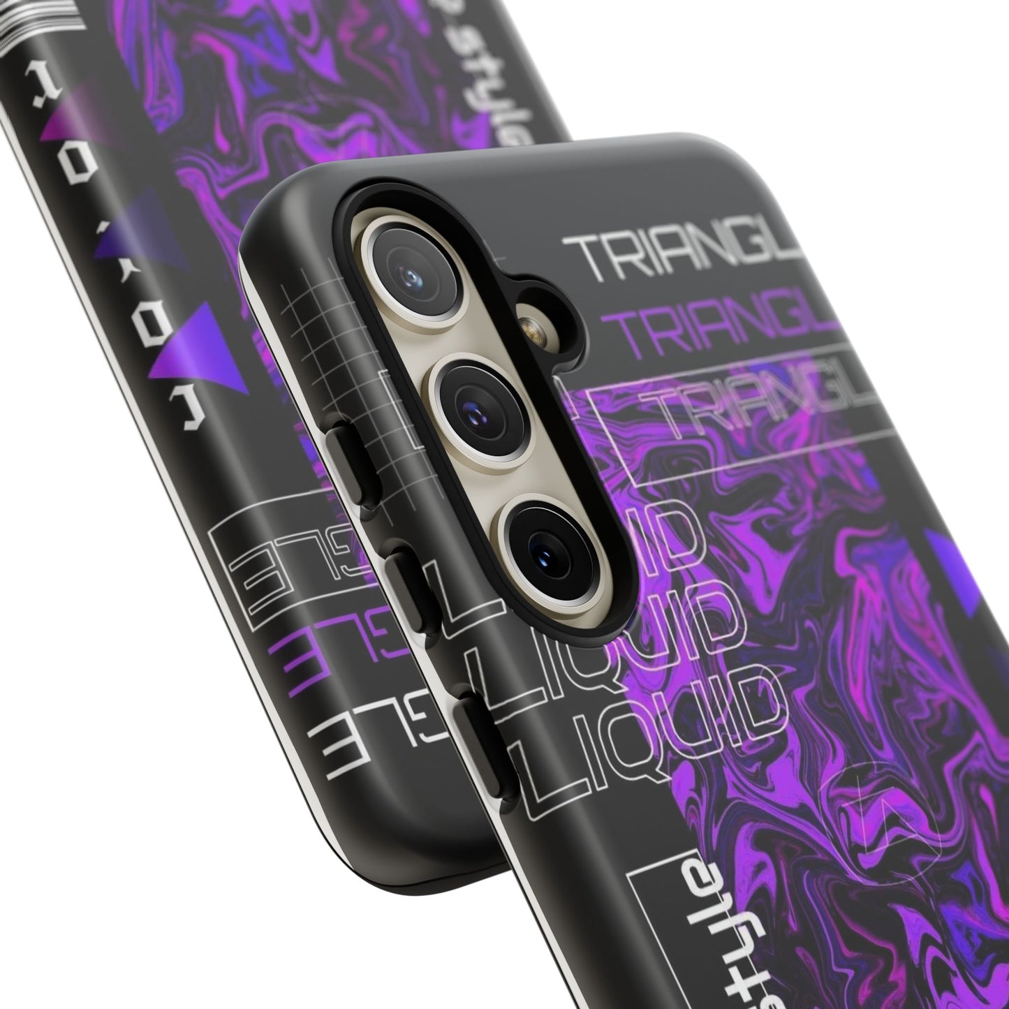 Abstract Purple Liquid Phone Case, Tough Phone Cover, Trendy Phone Accessory, Unique Gift for Tech Lovers, Modern Design for All Occasions
