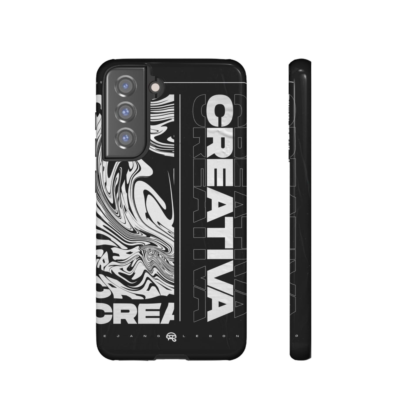 Bold Creative Phone Case, Stylish Black Marble Art, Tough Phone Cover, Gift for Artists, Unique Smartphone Protector