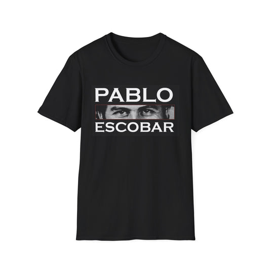 Pablo Escobar Graphic T-Shirt, Unisex Softstyle Tee, Unique Gift, Collector's Apparel, Retro Style, Casual Wear