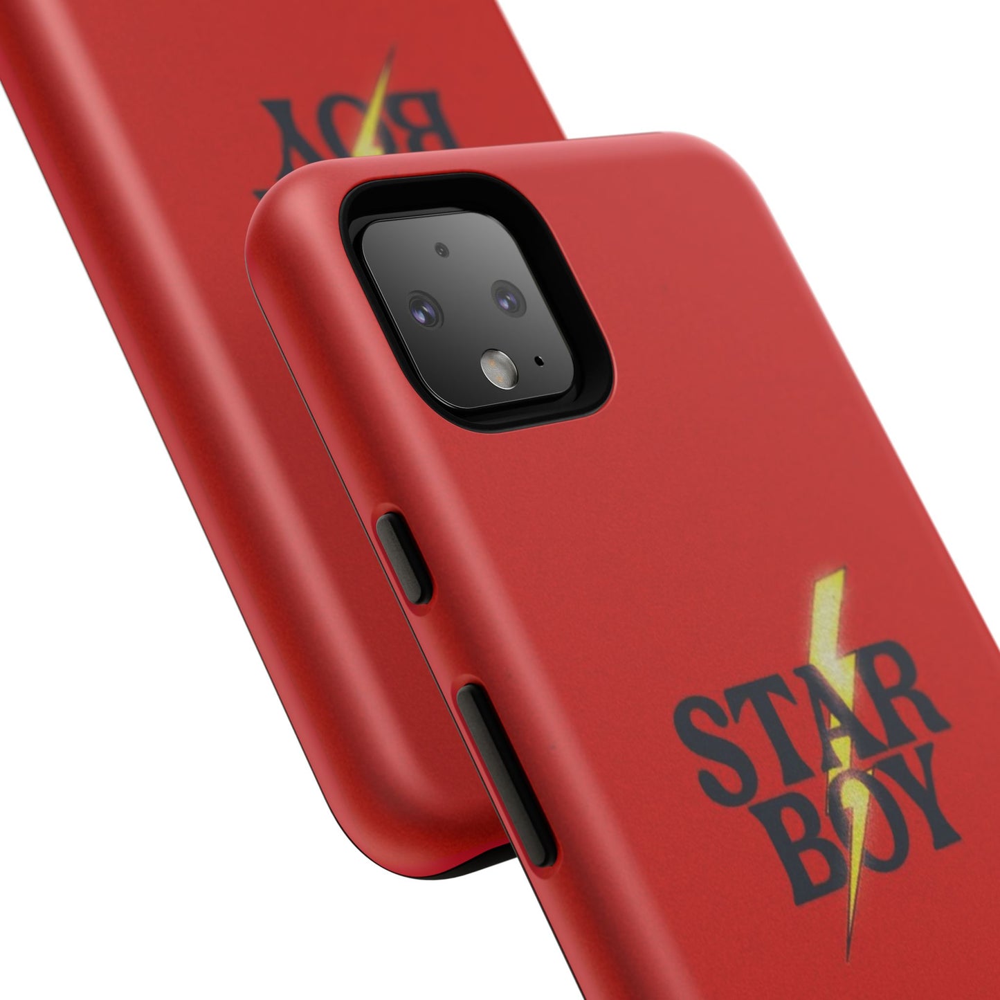 Star Boy Tough Phone Case, Red Color, Protective Phone Cover, Hard Shell Case, Unique Gift for Him, Phone Accessories