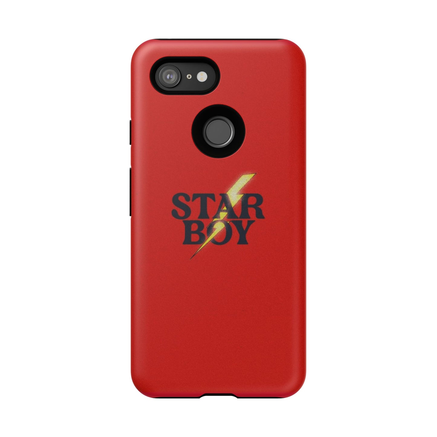 Star Boy Tough Phone Case, Red Color, Protective Phone Cover, Hard Shell Case, Unique Gift for Him, Phone Accessories