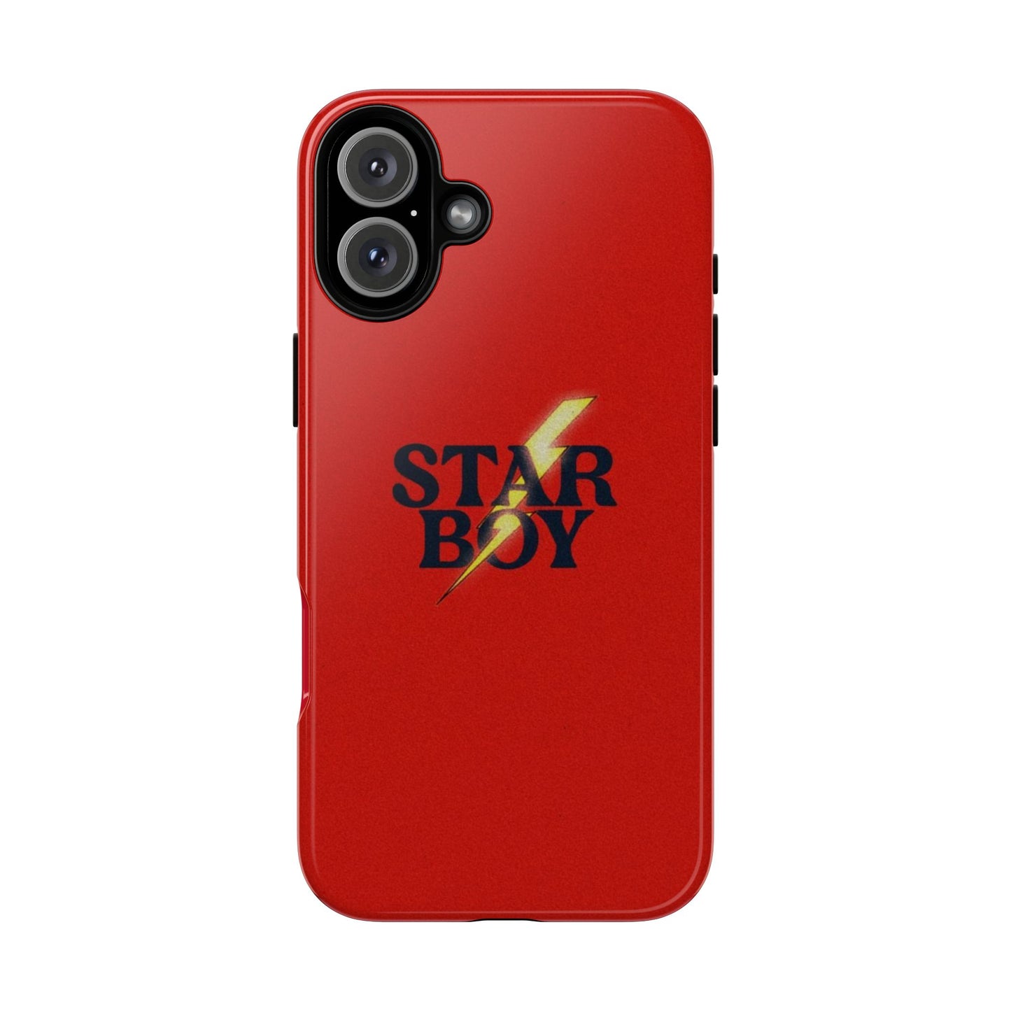 Star Boy Tough Phone Case, Red Color, Protective Phone Cover, Hard Shell Case, Unique Gift for Him, Phone Accessories