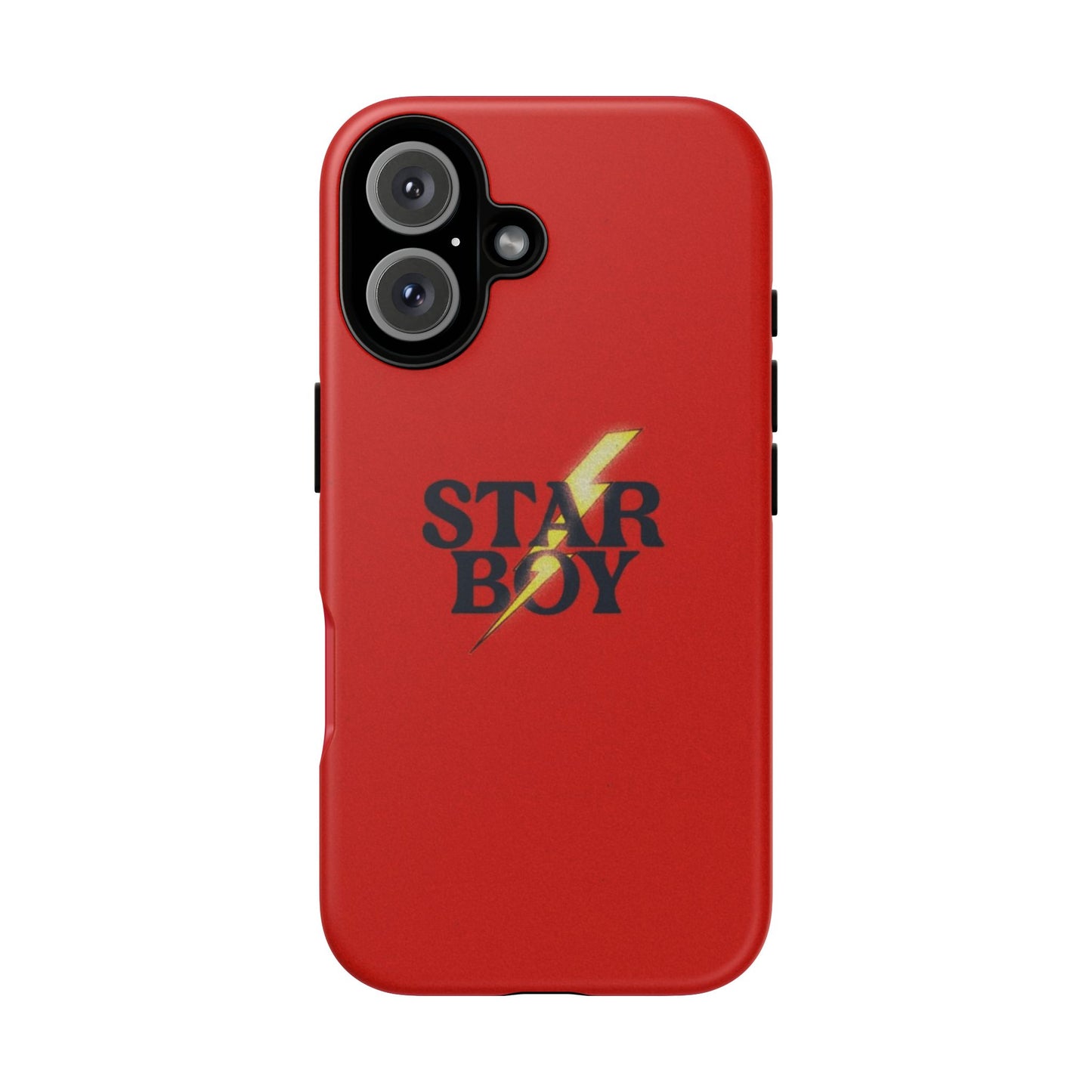 Star Boy Tough Phone Case, Red Color, Protective Phone Cover, Hard Shell Case, Unique Gift for Him, Phone Accessories