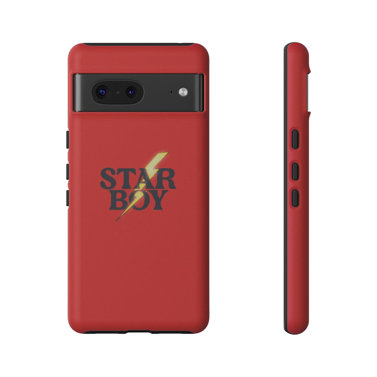 Star Boy Tough Phone Case, Red Color, Protective Phone Cover, Hard Shell Case, Unique Gift for Him, Phone Accessories