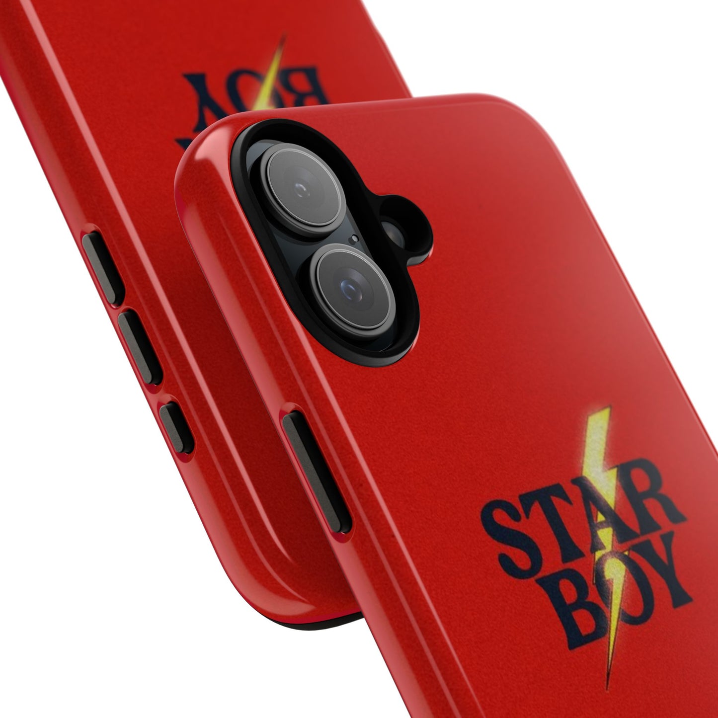 Star Boy Tough Phone Case, Red Color, Protective Phone Cover, Hard Shell Case, Unique Gift for Him, Phone Accessories