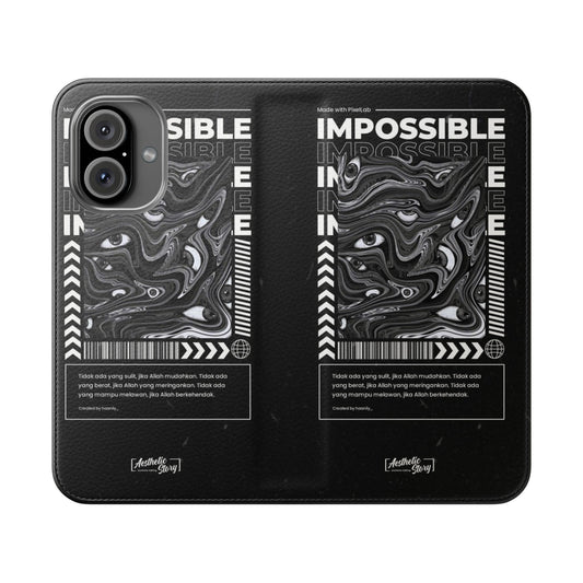 Stylish Flip Phone Cases, Personalized Phone Wallet, Minimalist Tech Accessory, Gift for Him/Her, Unique Phone Cover