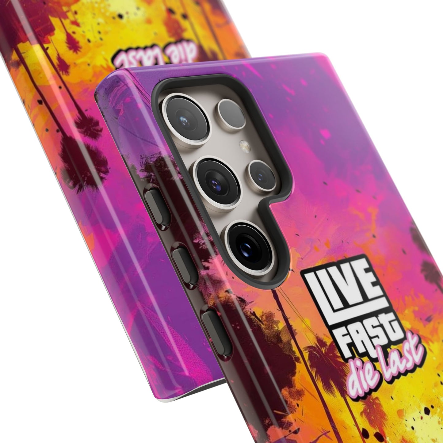 Tough Cases for Adventurers | Live Fast Die Last Phone Case, Durable Phone Cover, Trendy Accessory, Gift for Car Enthusiasts, Unique Design