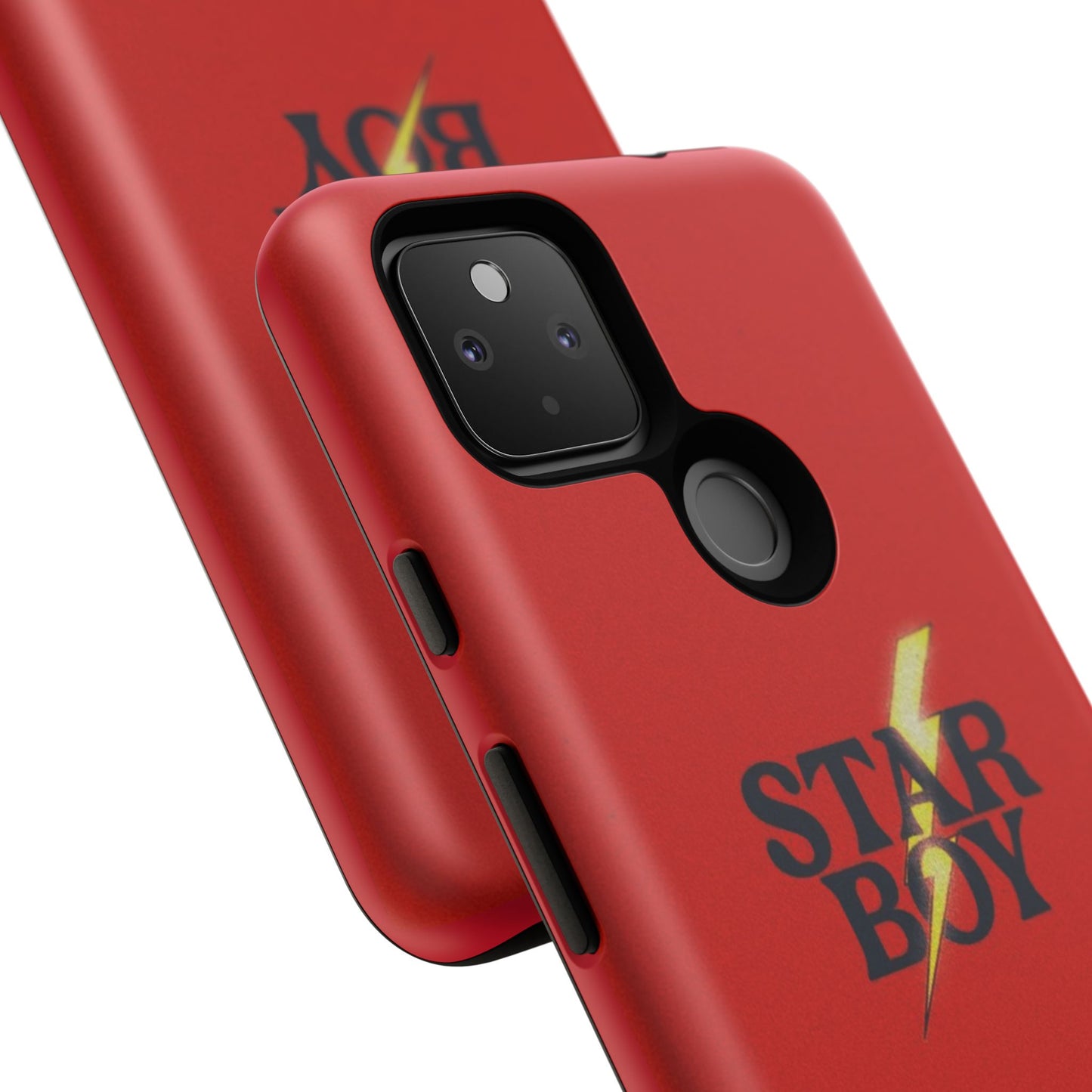 Star Boy Tough Phone Case, Red Color, Protective Phone Cover, Hard Shell Case, Unique Gift for Him, Phone Accessories